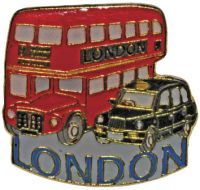 Bus/taxi pin badge